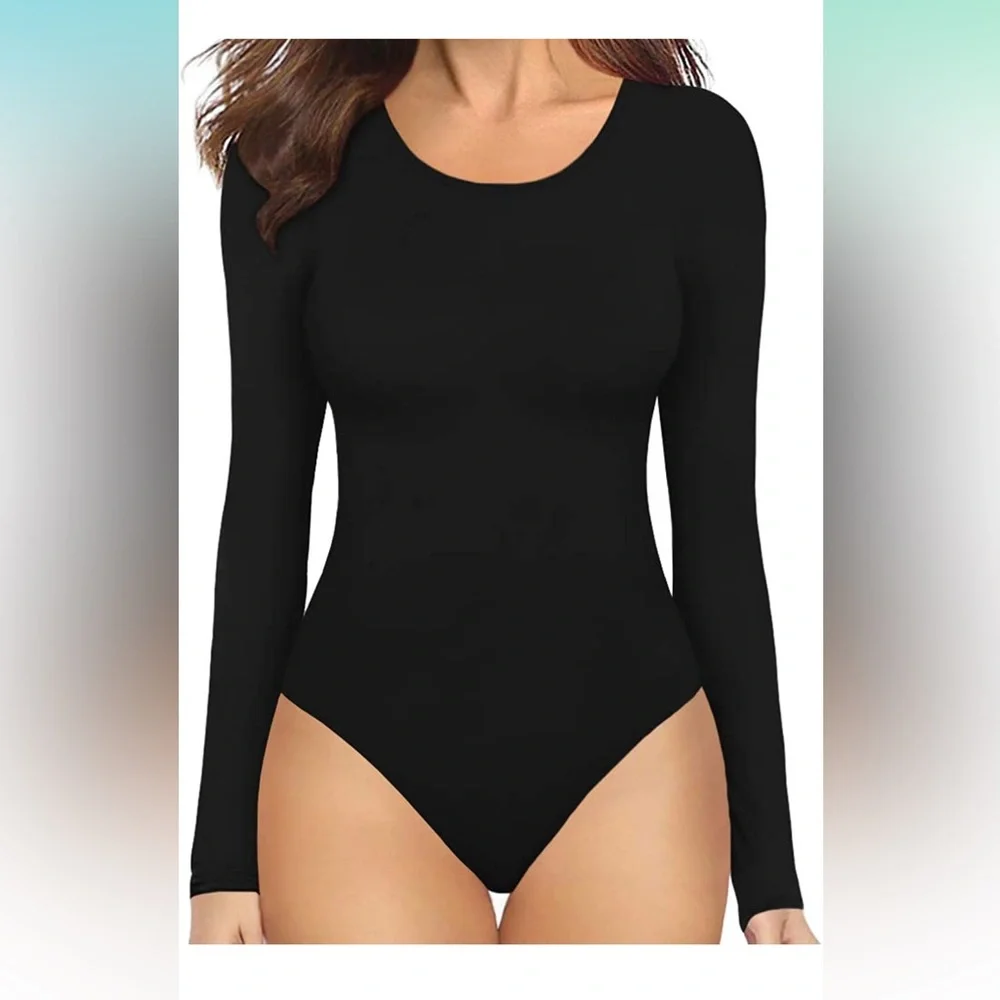 NWT black long sleeve bodysuit - Picture 1 of 2